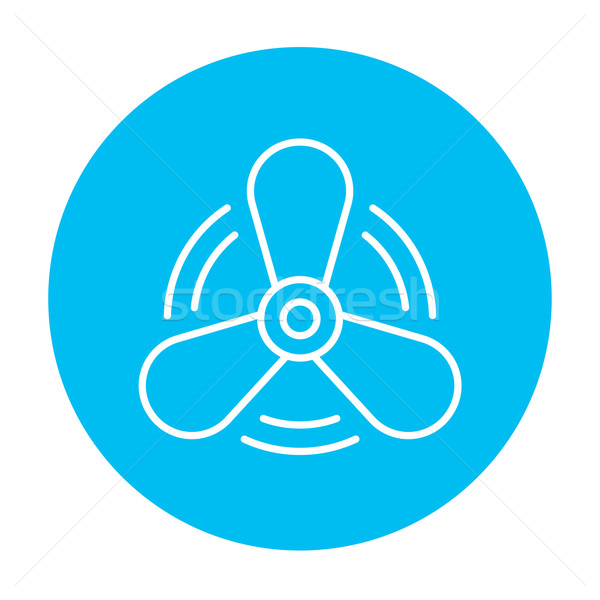 Boat propeller line icon. Stock photo © RAStudio