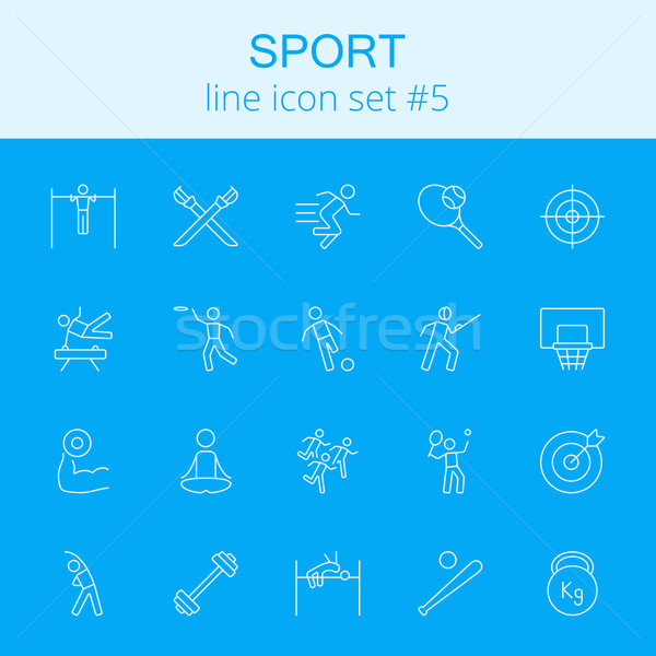 Sport icon set. Stock photo © RAStudio