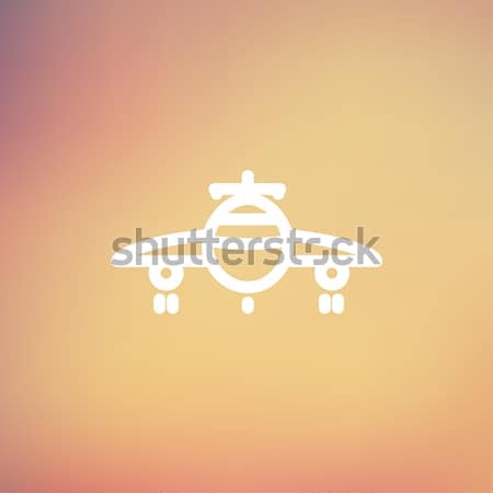 Airplane line icon. Stock photo © RAStudio