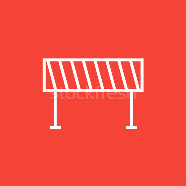 Road barrier line icon. Stock photo © RAStudio