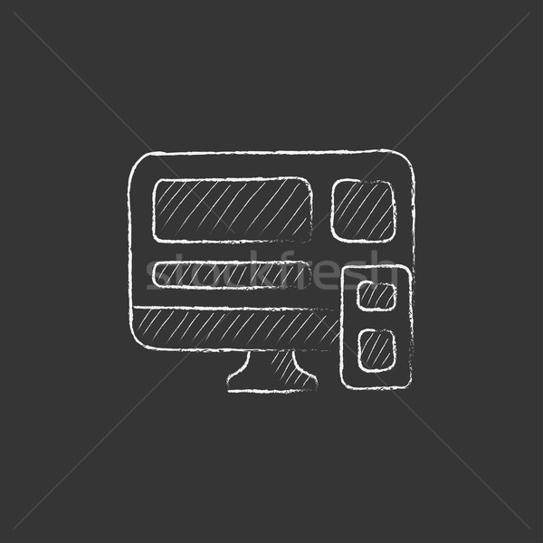 Sensible web design craie icône dessinés à la main [[stock_photo]] © RAStudio