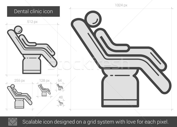 Dental clinic line icon. Stock photo © RAStudio