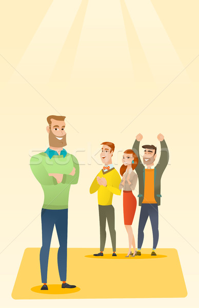 Business people applauding at conference. Stock photo © RAStudio