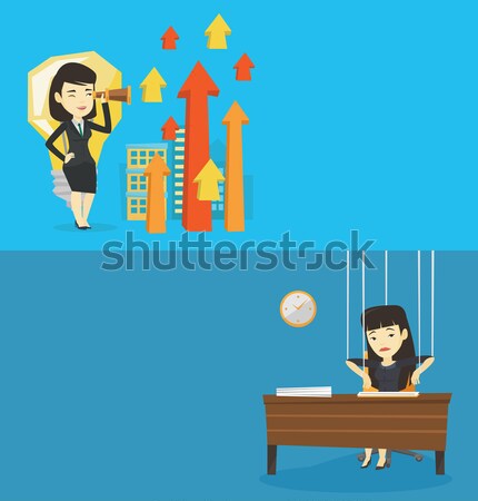 Two business banners with space for text. Stock photo © RAStudio