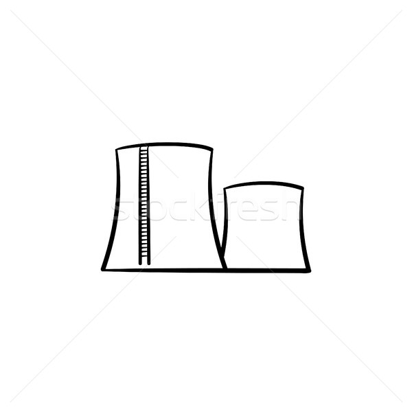 Factory hand drawn sketch icon. Stock photo © RAStudio