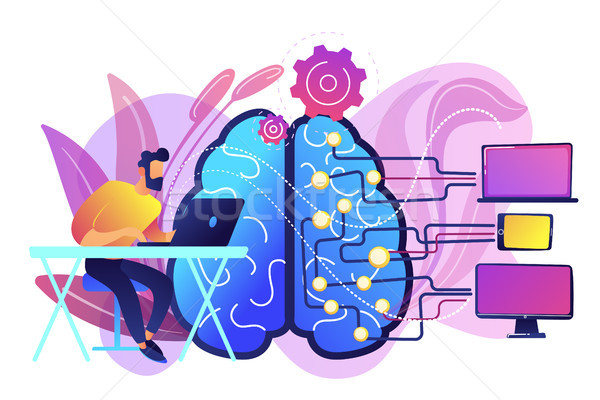 Artificial intelligence concept vector illustration. Stock photo © RAStudio