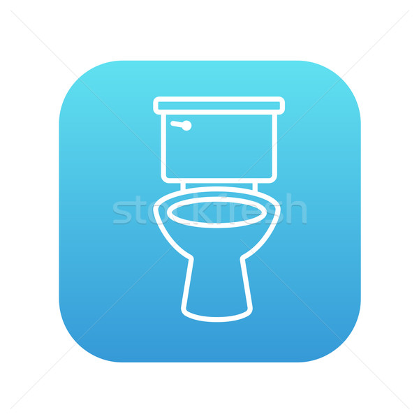 Stock foto: Toilette · Schüssel · line · Symbol · Web · mobile