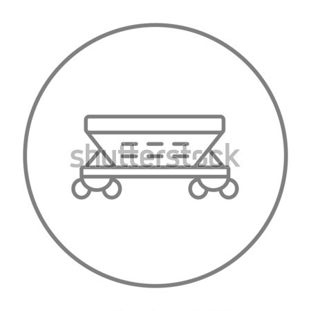 Cargo wagon line icon. Stock photo © RAStudio