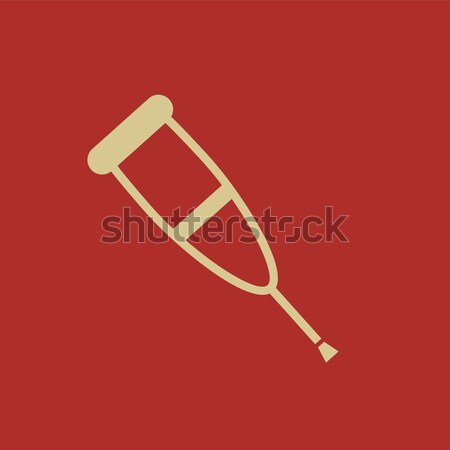 Crutch line icon. Stock photo © RAStudio