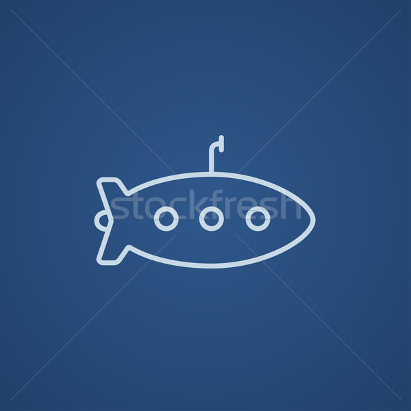 Stock photo: Submarine line icon.