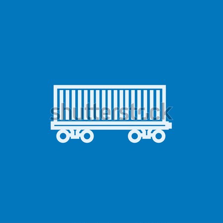 Cargo wagon line icon. Stock photo © RAStudio