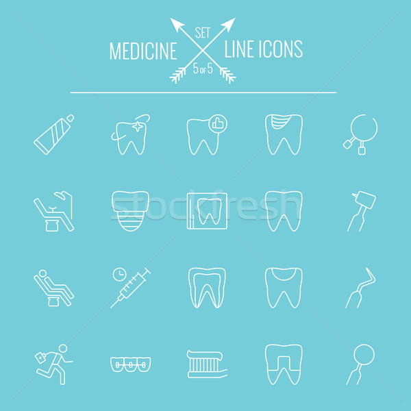 Medicine icon set. Stock photo © RAStudio