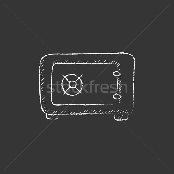 Safe. Drawn in chalk icon. Stock photo © RAStudio