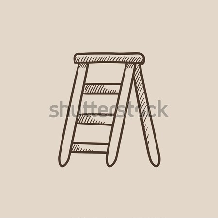 Stepladder sketch icon. Stock photo © RAStudio