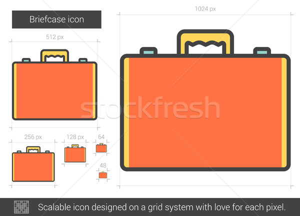 Briefcase line icon. Stock photo © RAStudio