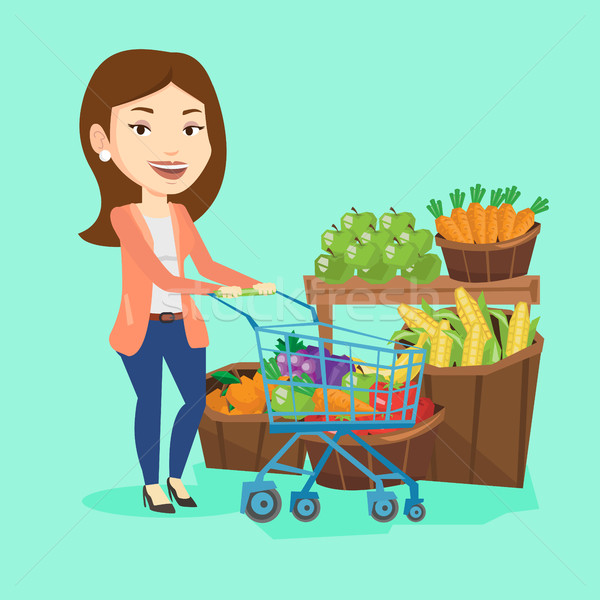 Resultado de imagem para carrinho supermercado desenho