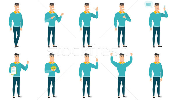 Stock photo: Vector set of illustrations with business people.