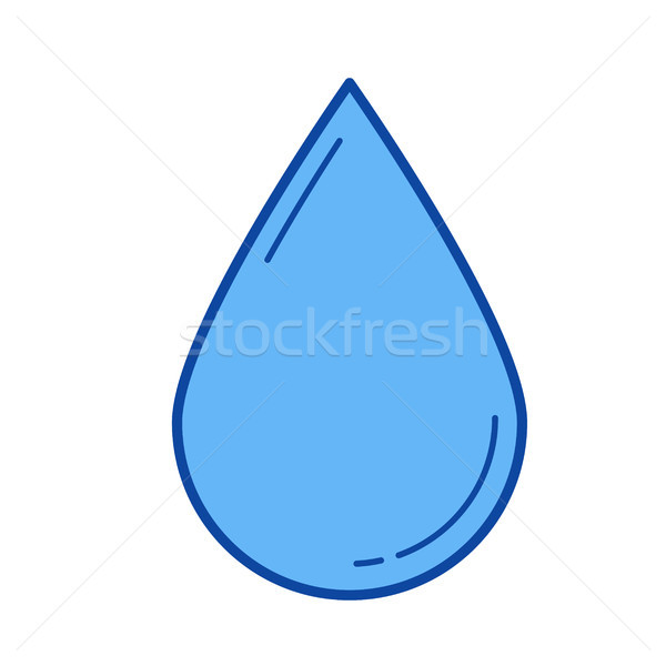 Water drop line icon. Stock photo © RAStudio