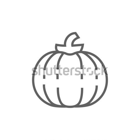 Stock photo: Pumpkin line icon.