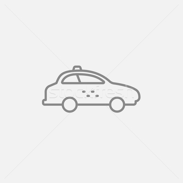 Taxi car line icon. Stock photo © RAStudio