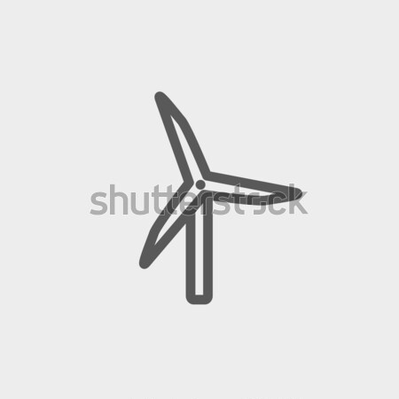 Windmill line icon. Stock photo © RAStudio