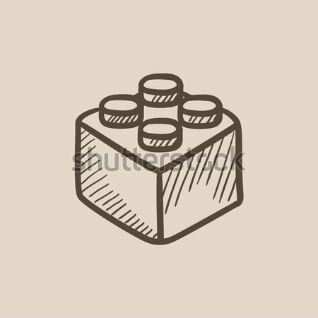 Folded male shirt sketch icon. Stock photo © RAStudio