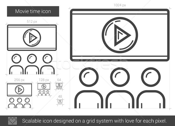 Movie time line icon. Stock photo © RAStudio