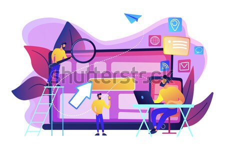 Big data programming concept vector illustration. Stock photo © RAStudio