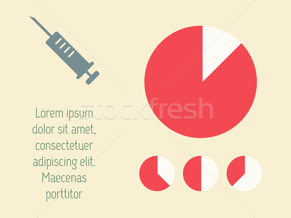 Medische infographics communie vector ziekenhuis Stockfoto © RAStudio