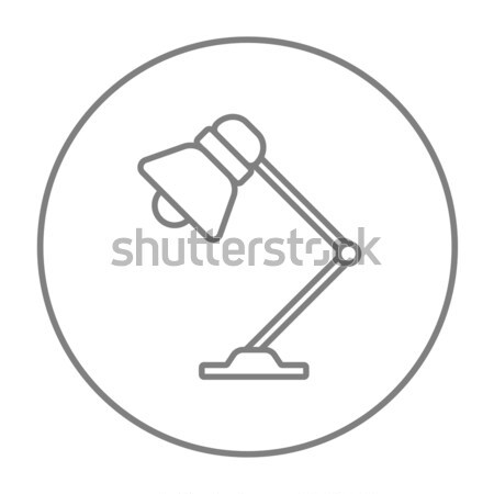 Table lamp line icon. Stock photo © RAStudio