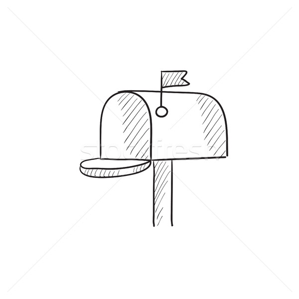 メールボックス スケッチ アイコン ベクトル 孤立した 手描き ストックフォト © RAStudio