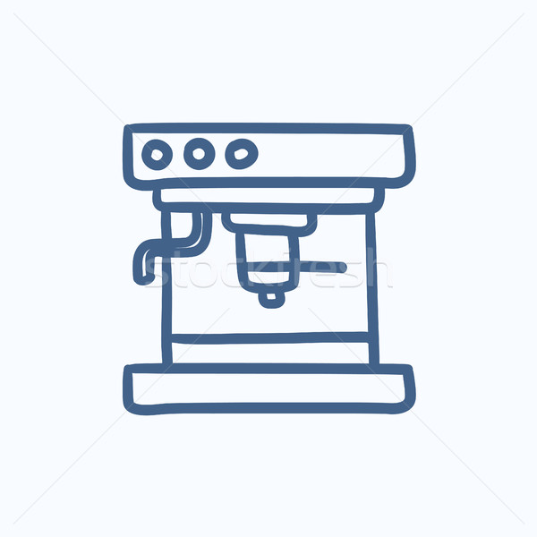Coffee maker sketch icon. Stock photo © RAStudio