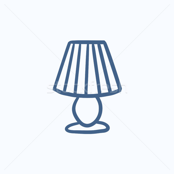 Table lamp sketch icon. Stock photo © RAStudio