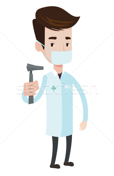 Ohr Nase Rachen Arzt halten medizinischen Stock foto © RAStudio