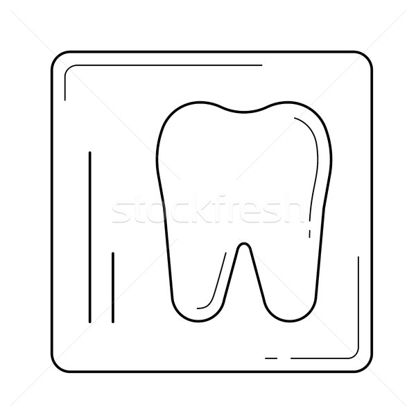 Dental x-ray line icon. Stock photo © RAStudio