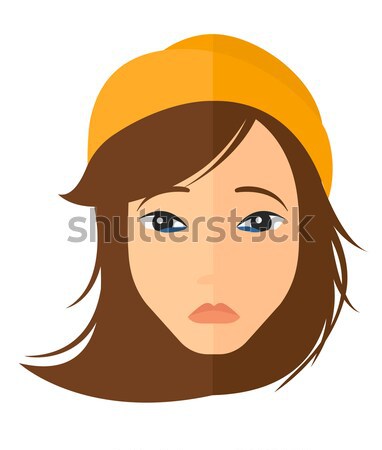 Stock photo: Young depressed woman.