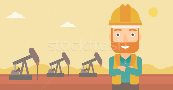 Cnfident oil worker. Stock photo © RAStudio