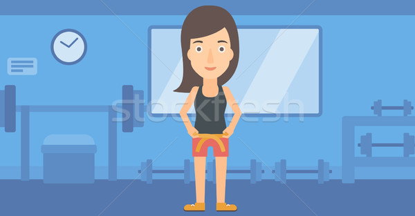 Woman measuring waist. Stock photo © RAStudio