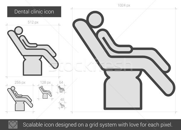 Dental clinic line icon. Stock photo © RAStudio