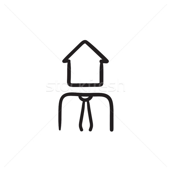 Real estate agent sketch icon. Stock photo © RAStudio