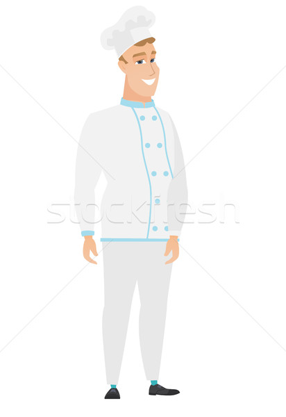 Young caucasian confident chef cook. Stock photo © RAStudio