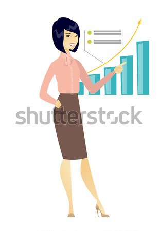 Jeunes femme d'affaires certificat [[stock_photo]] © RAStudio