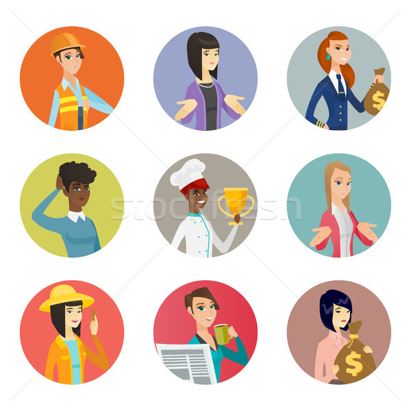 Vector set of characters of different professions. Stock photo © RAStudio