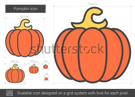 Pumpkin line icon. Stock photo © RAStudio