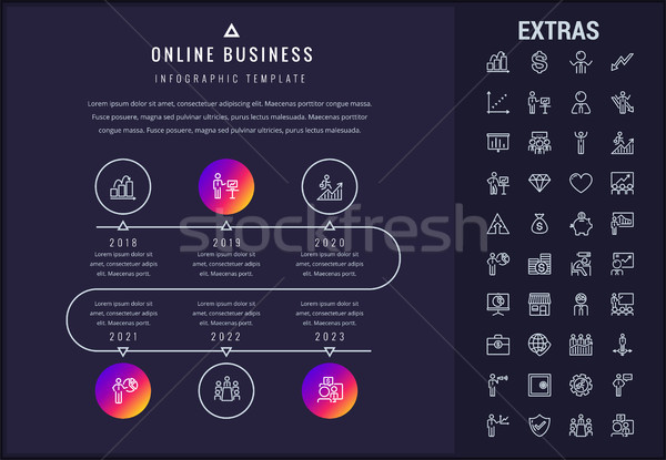 Online business infographic template and elements. Stock photo © RAStudio
