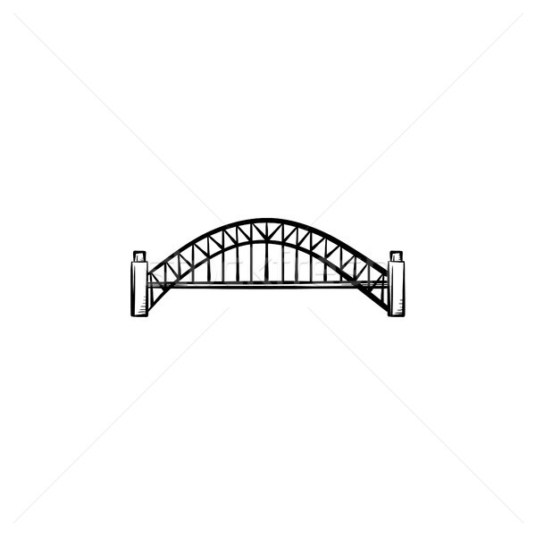 Bridge hand drawn sketch icon. Stock photo © RAStudio