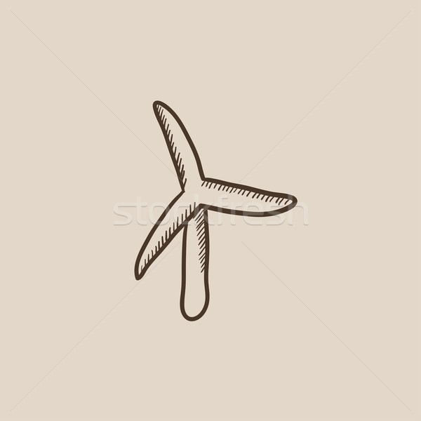 Windmill sketch icon. Stock photo © RAStudio