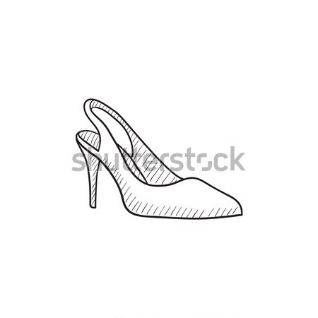 High heel shoe sketch icon. Stock photo © RAStudio