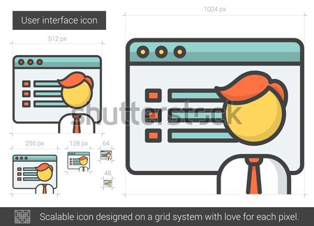 User interface line icon. Stock photo © RAStudio