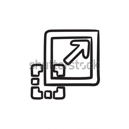 Add content sketch icon. Stock photo © RAStudio